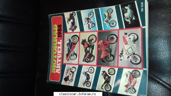 manuale brosuri vanduta- catalog moto din 1988, are 112 pagini germana. stare buna, pret: lei plus