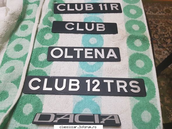 embleme noi aro, oltcit, dacia.  