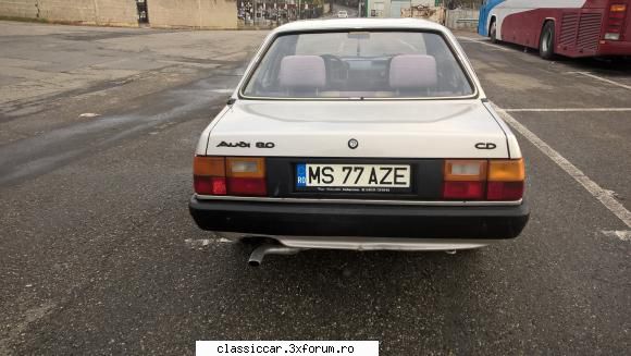 vand audi 80, atestat istoric. audi 80, fabr 1985, atestat veh. istoric mine, vopseaua originala din