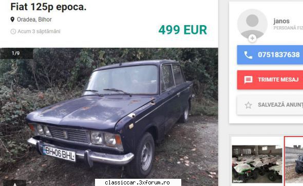 anunturi romanesti vazute net fiat 125p