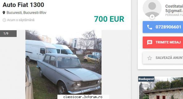 anunturi romanesti vazute net fiat 1300