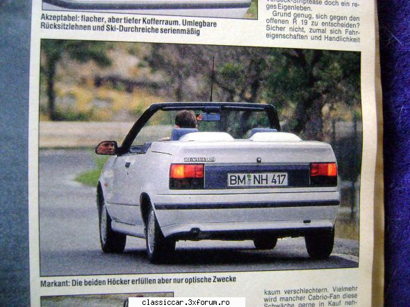 renault 1.7 1991 cabrioleta asta stopuri partea jos fumurie, cum erau toate 1991, dar interesant Admin