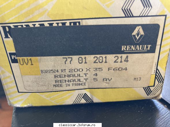 vand set saboti frana nos pentru renault poza