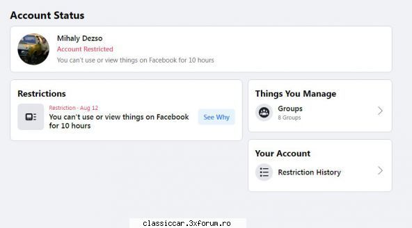intoarcem inapoi acasa forum! blocat timp ore, pentru indraznit spun adevarul! Admin