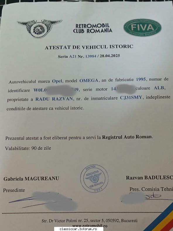 opel omega 2.0i din 1995 din rabla euro2 drept povestea continua, tragem incet sigur spre frumos