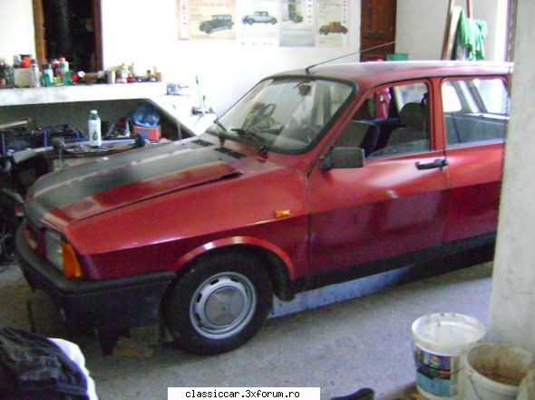 dacia 1310 break 1995 acuma pregatesc capota grila vopsesc. cele dungi vor ramane rezerva. apoi Admin