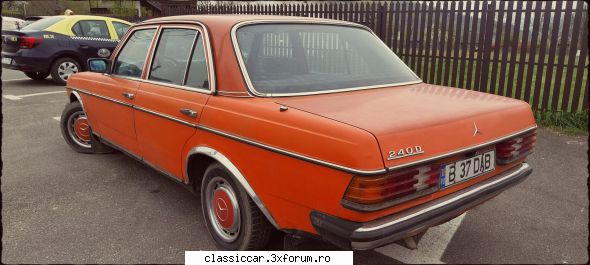din joi in pasti, mai updatez cate un topic pe aici: - 1977 mercedes 240 d (w123)