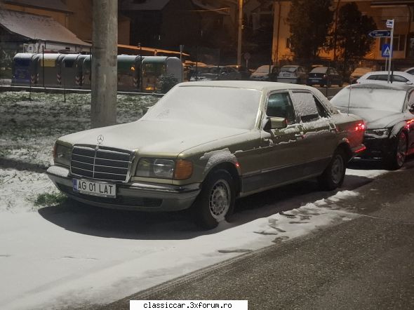 prin arges foarte departe d-acel mai afla și exemplar mercedes w126! l-am mai văzut trecut