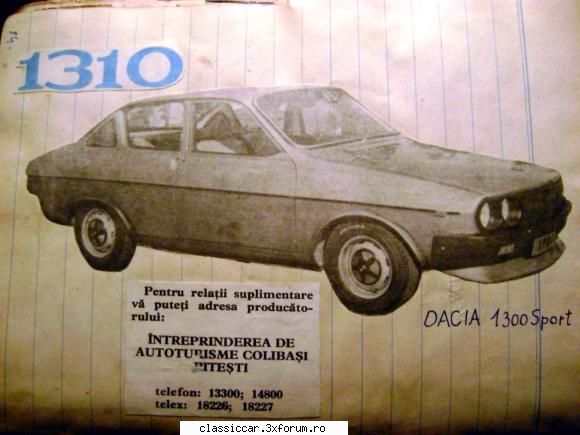 dacia 1410 sport primul prototip Admin