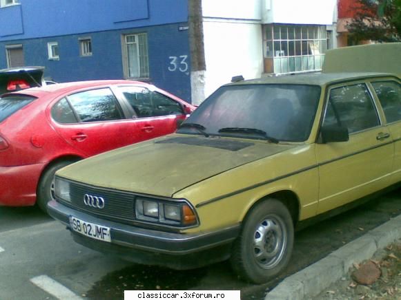 audi 100 -1980- plasticul gaurit faca   daca tot era