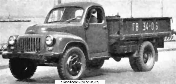 masini clasice gaz 1956; camion sarcina utila 1,5 tone. ramas stadiul prototip.