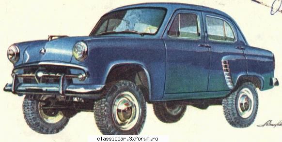 nr. moskvici 416 dar existat model 4x4 serie 410 Admin