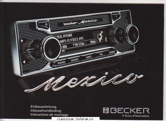 radio becker mexiko prezint radio pentru oldtimer fie montat intro masina care mine