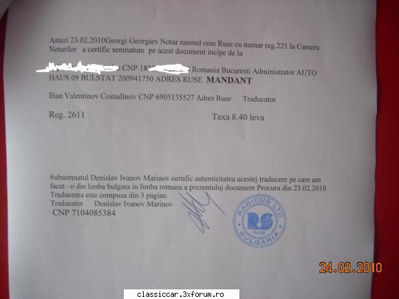 cum fentam taxa auto sfarsitul apropo dau cele din limba bulgara.