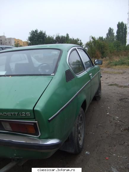 vanatoarea opeluri opel kadett coupe bucuresti. s-a vandut acum ceva vreme 1200 ron.