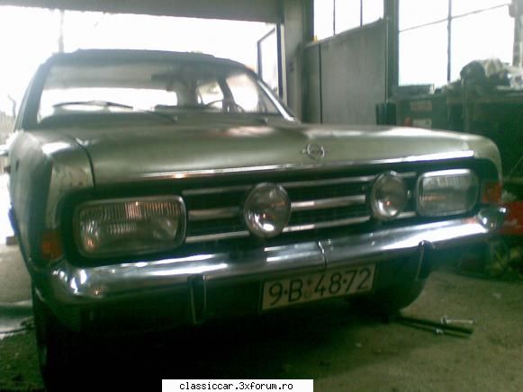 opel rekord 1968 schimbarea fata...cu grila provizorie rekord