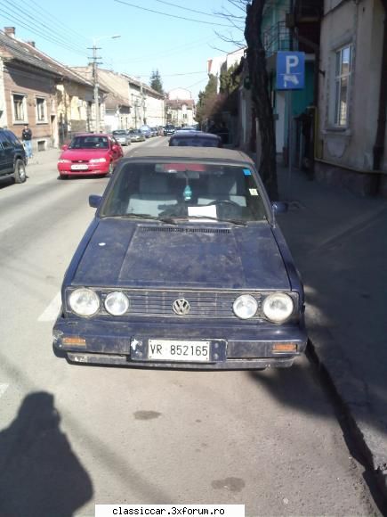 golf cabrio str. gen. traian mosoiu (fosta numere straine amenda parcare geam!