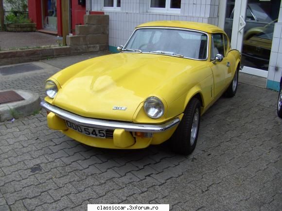 din germania astazi, triumph gt6. tot din   acolo s-a cam spart conducta
