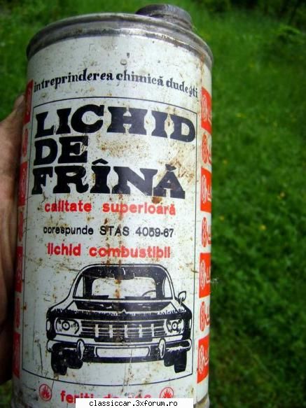 dacia 1100 (s) 1971 gasit bidon lichid frana lifrom din anii '70, care inca este plin sigilat ... Admin