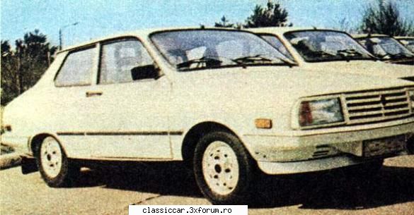 masini romanesti disparute sau cale 1987 aparut serie limitata dacia sport culoare alba, faruri Admin