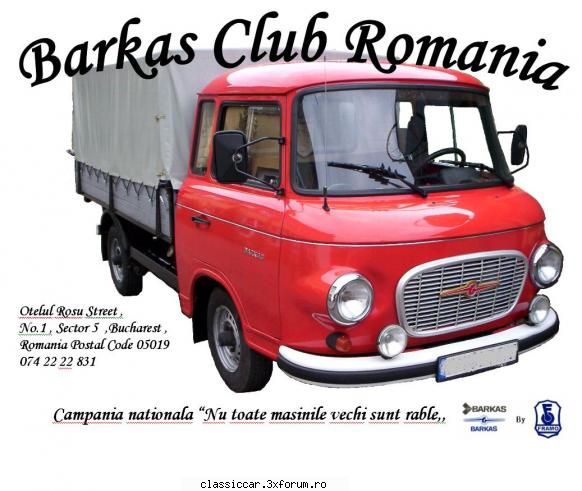 barkas b1000 camioneta incercare logo fie afisata nebunii grupului barkas: