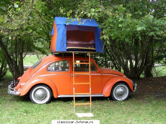 1961 orange vw1200 ragtop