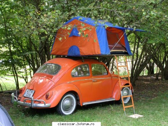 1961 orange vw1200 ragtop acum dormim inaltime