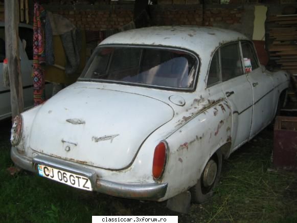 wartburg 312 '66 chiar daca cel mai potrivit anotimp ptr. lucrare aceasta...