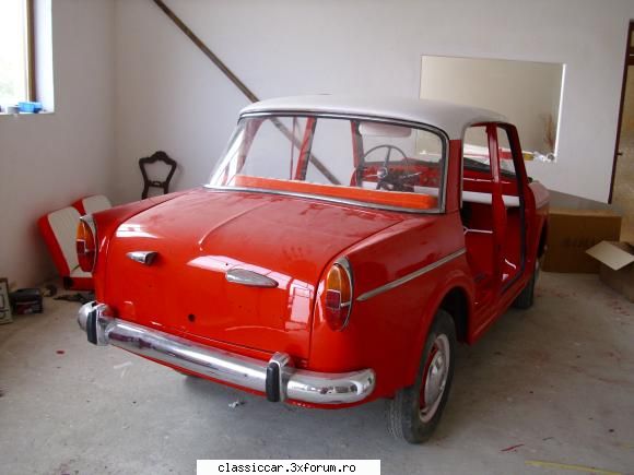 restaurare fiat 1100 1964 masina tot mai bine mergea treaba,si vedeau