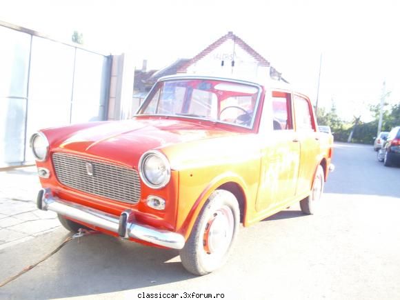 restaurare fiat 1100 1964 masina rosu alegere buna ptr prezenta