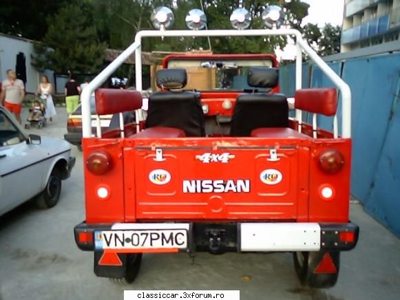 mare ,la soare... inca una gata... intrebarea mea este scris spate nissan?..e rusine cuiva are m461 Membru fondator al forumului