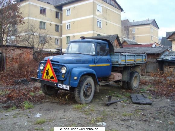 prin viseu, judetul frumos camion sr, cred, (cu motor diesel).