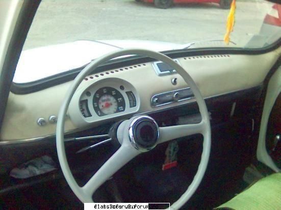 fiat 600d aceasta lucrat pic pus vinilin crem bord, avut
