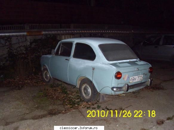 fiat 850 din oradea cred cineva mai ingrijeste din cand cand, deoarece avea rotile era crescuta mare