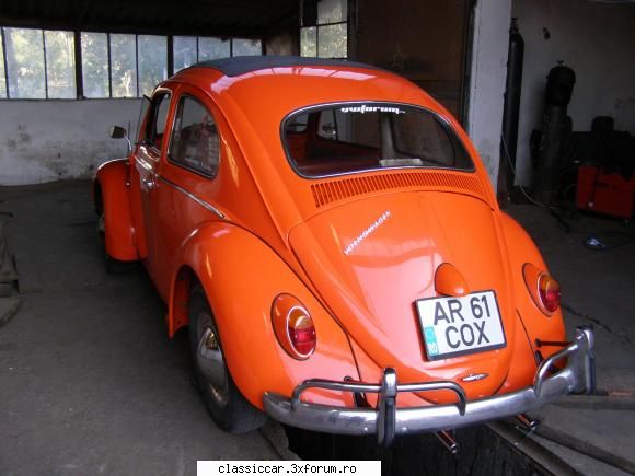 1961 Orange VW1200 Ragtop - intre timp masina e aproape gata - Prezentare masini