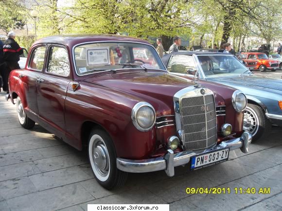 Am reprezentat Romania la BELGRAD - mercedes ponton sau bondar cum i se mai zice 180D - Arhiva evenimente 2011