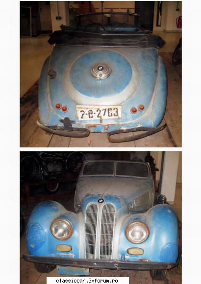Am vazut prin Bucuresti - BMW 327 cabrio, original. Circula in anii 60 pe - Am vazut prin Romania