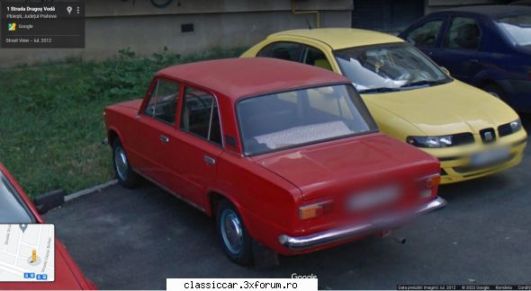 Am vazut prin Ploiesti - O Lada 1200 in stare foarte buna gasita pe Maps - Am vazut prin Romania
