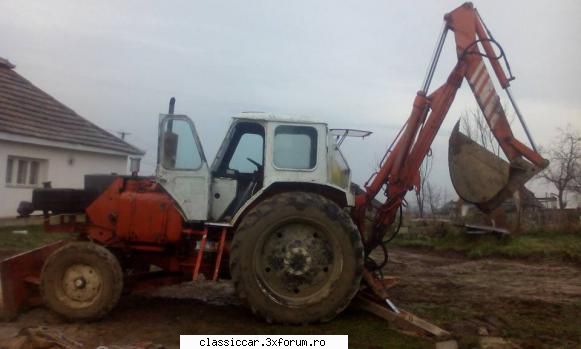 Ambreiaj buldoexcavator MTZ - Am condus de curand buldoexcavatorul din imagine - Coltul Tehnic