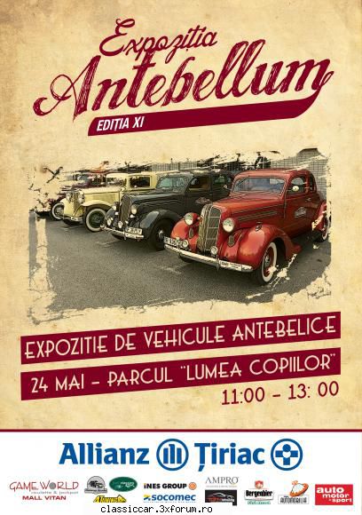Antebellum - 24 mai - Duminica 24 mai in intervalul 11:00-13:00 - Arhiva evenimente 2015