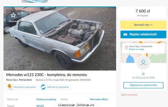Anunturi internationale de pe net - sau o cobra coupe foarte ieftina - Anunturi vazute pe net