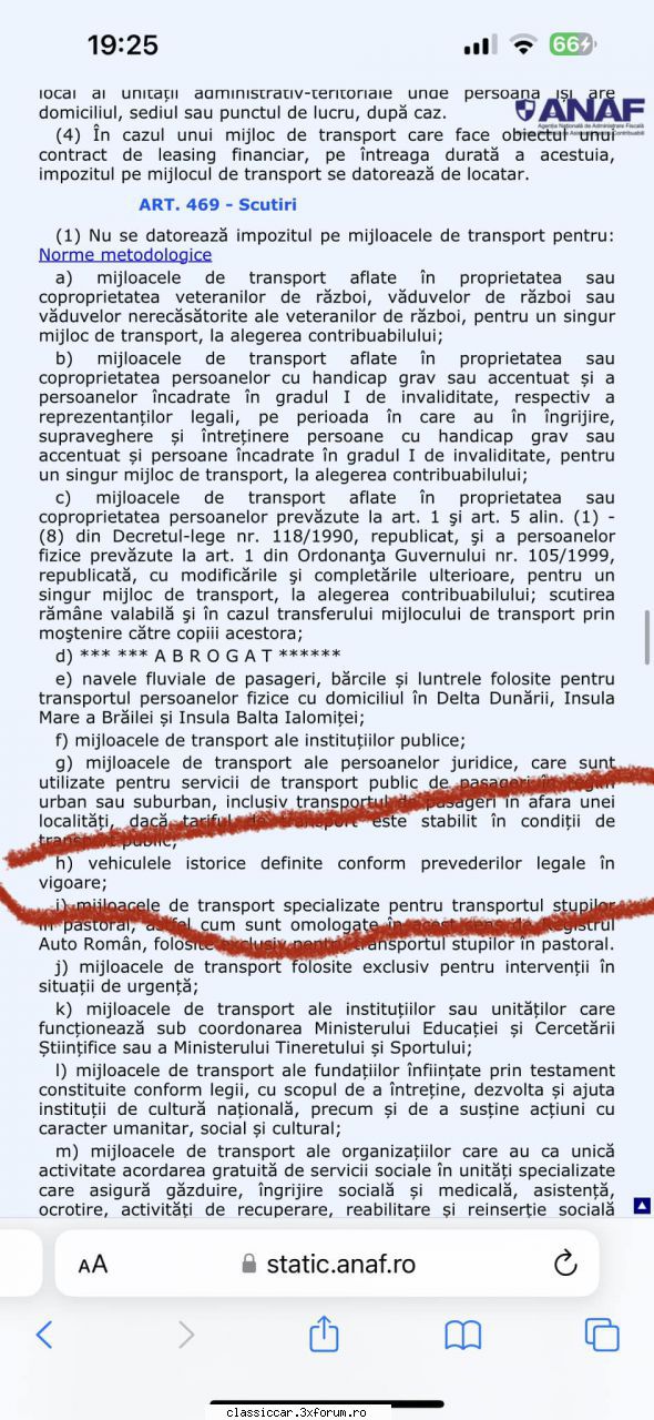 Atac asupra existentei vehiculelor istorice - Noua ordonanta de guvern! - Stiri si vesti importante