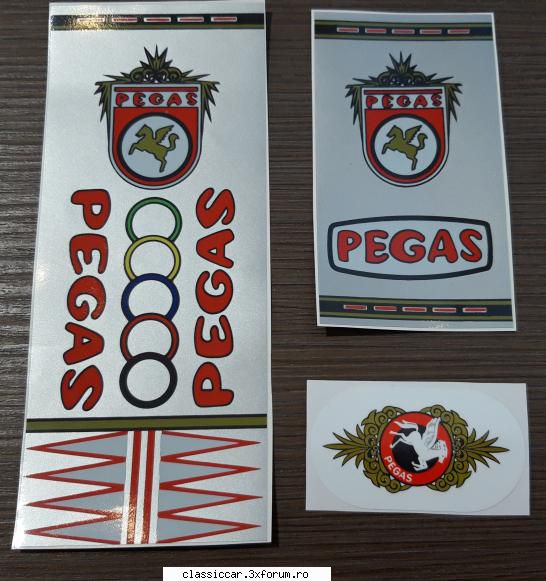 Autocolante Pegas - Vand set abtibilduri Pegas, noi, refacute dupa - Vanzari-Cumparari biciclete