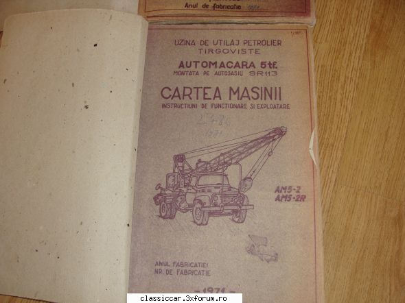 Automacra 5tf. montata pe autosasiu SR 113/Automacara AM5-2R - dragoos - Vanzari- cumparari carti si reviste auto