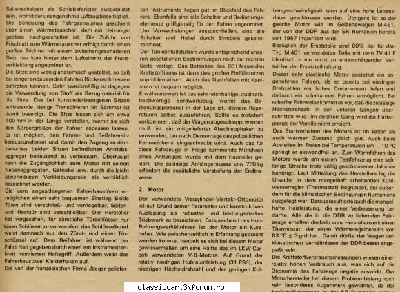 Autoutilitarele TV - Deasemenea lauda si motorul "jumate Carpati" - File de istorie