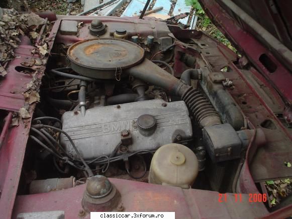 BMW 1502 - Poze cu motorul, care dupa ce i-am turnat benzina - Am vazut prin Cluj-Napoca