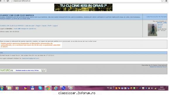 Banare pe forum pana in 2111!!! - Na ca iar am patit-o.... Dar dupa cca. 1 ora - Probleme functionare forum