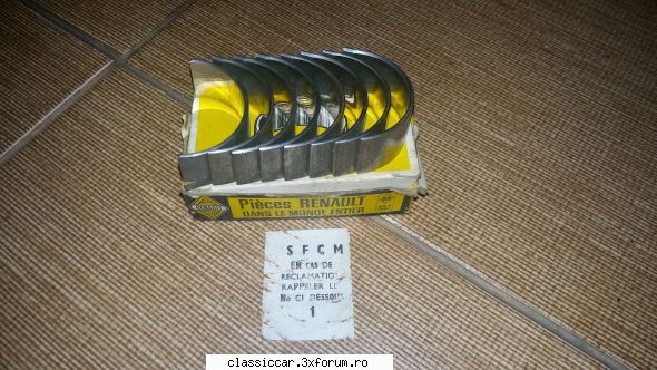 Bazar - piese diverse de vanzare - Cuzineti biela Dacia 1100, Renault 10, cota - Vanzari  piese si accesorii