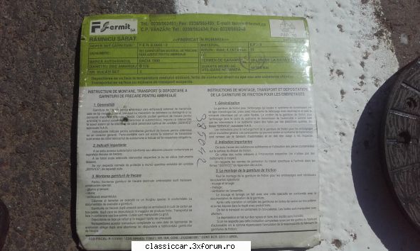 Bazar cu de toate - Set ferodouri ambreiaj FERMIT 170 mm noi. 35 lei - Vanzari  piese si accesorii