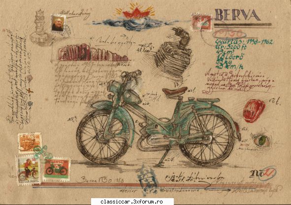 Berva Moped - 1960 - Misu de Cluj - Reconditionari si Restaurari